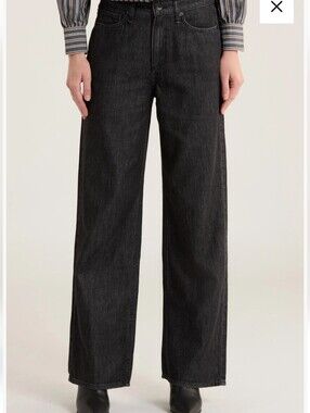 rag & bone Black Wide-Leg Jeans